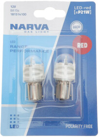 Автолампа Narva Range Performance LED P21W BA15s 1,7 W 181514100