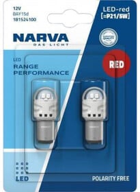 Автолампа Narva Range Performance LED P21/5W BAY15d 1,75 W 181524100