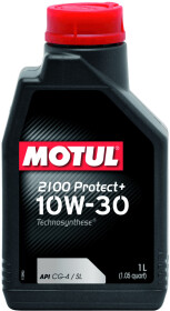 Моторное масло Motul 2100 Protect+ 10W-30 синтетическое