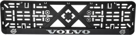 Рамка номерного знака Vitol 50281 цвет черный на Volvo пластик
