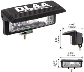 Комплект додаткових галогенових фар DLAA LA-1006-W протитуманних 55 W 2 шт.