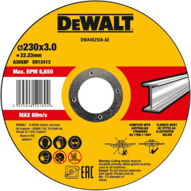 Круг відрізний DeWALT DWA4525IA 230 мм