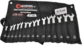 Набір ключів ріжково-накидних Intertool XT1005 6-22 мм 15 шт