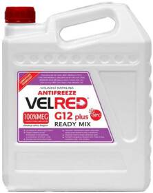 Готовий антифриз VELVANA Velred READY MIX G12+ червоний -38 °C