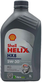 Моторное масло Shell Helix HX8 Professional AG 5W-30 синтетическое