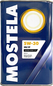 Моторное масло Mostela Super Synt C3 5W-30 синтетическое