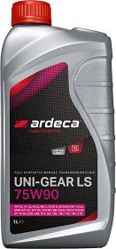 Трансмиссионное масло Ardeca Uni-Gear LS GL-4+ GL-5 LS 75W-90 синтетическое