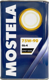 Трансмиссионное масло Mostela Synt Gear GL-4 75W-90 полусинтетическое