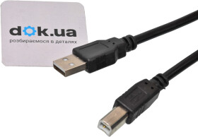 Кабель PowerPlant KD00AS1220 USB - USB type-B 1,8 м