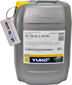Трансмиссионное масло Yuko ТАп-15В GL-3 90W минеральное