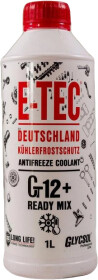 Готовый антифриз E-TEC Glycsol G12+ красный -38 °C