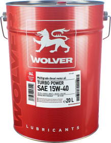 Моторное масло Wolver Turbo Power 15W-40 синтетическое