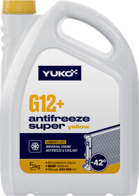 Готовый антифриз Yuko Super G12+ желтый -42 °C
