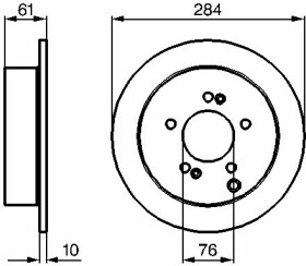 Тормозной диск Bosch 0 986 479 C61