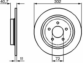 Тормозной диск Bosch 0 986 479 C69
