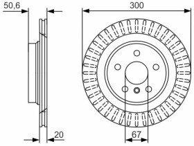 Тормозной диск Bosch 0986479C95