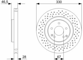 Гальмівний диск Bosch 0 986 479 C76