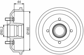 Гальмівний барабан Bosch 0 986 477 269