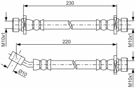 Тормозной шланг Bosch 1987481800