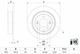 Тормозной диск Bosch 0986479e45