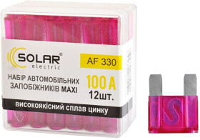 Набір запобіжників Solar AF330 FX maxi (mega) 12 шт.