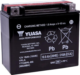 Аккумулятор Yuasa 6 CT-18,9-R High Performance YTX20HL-BS