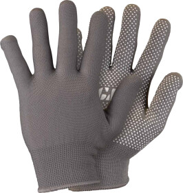 Рукавички робочі Sigma Мікроточка трикотажні з покриттям ПВХ сірі