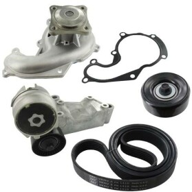 Комплект поликлиновых ремней + помпа SKF vkmc34104