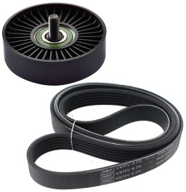 Комплект поликлинового ремня SKF vkma65037