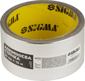 Металізований скотч Sigma 8429531 на алюмінієво-силіконовій основі 50 мм x 10 м