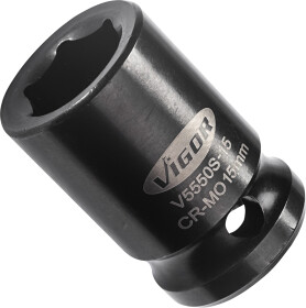 Торцевая головка Vigor V5550S-15 15 мм 1/2