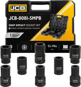 Набор торцевых головок JCB JCB-8081-5MPB 1