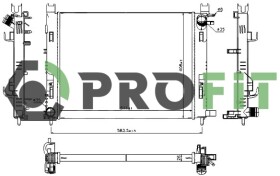 Радиатор охлаждения двигателя Profit 17400180
