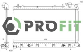 Радіатор охолодження двигуна Profit 17400352