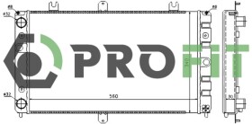 Радиатор охлаждения двигателя Profit 17401502