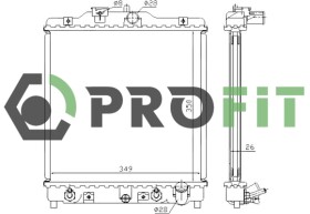 Радиатор охлаждения двигателя Profit 17400209