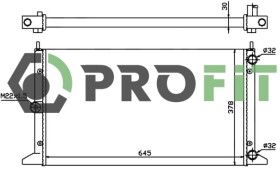 Радіатор охолодження двигуна Profit 17400023