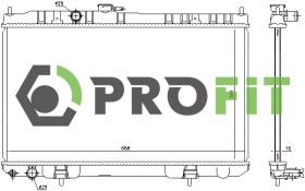 Радиатор охлаждения двигателя Profit 17400261