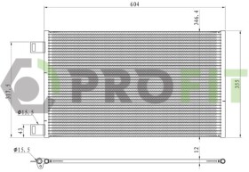 Радіатор кондиціонера Profit 17700088