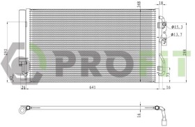 Радиатор кондиционера Profit 17700067