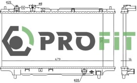 Радиатор охлаждения двигателя Profit 17400223