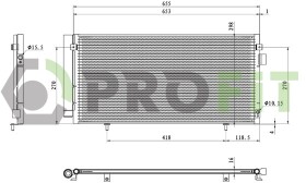 Радиатор кондиционера Profit 17700260