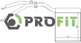Радиатор печки Profit 17600097