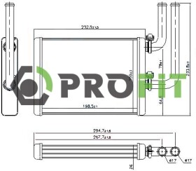 Радиатор печки Profit 17600827