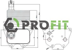 Масляный радиатор двигателя Profit 17450032
