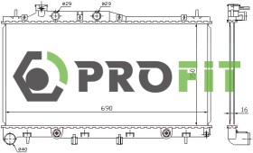 Радиатор охлаждения двигателя Profit 17400356