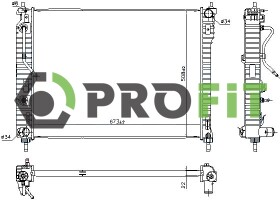 Радіатор охолодження двигуна Profit 17400393