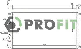 Радиатор охлаждения двигателя Profit 17400193