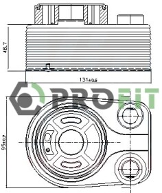 Масляный радиатор двигателя Profit 17450030