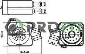 Масляный радиатор двигателя Profit 17450062